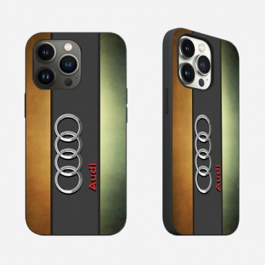 Audi colorful iPhone phone case with logo 037
