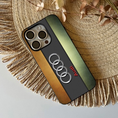 Audi colorful iPhone phone case with logo 037