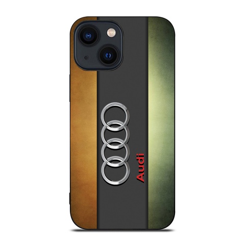 Audi colorful iPhone phone case with logo 037