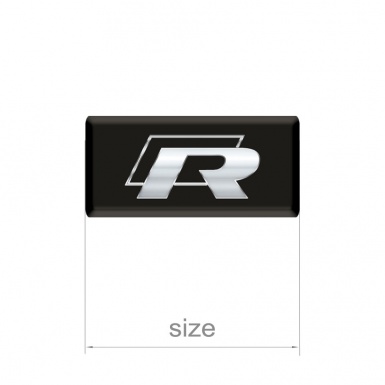 VW R Line Domed Emblem Classic Logo Edition