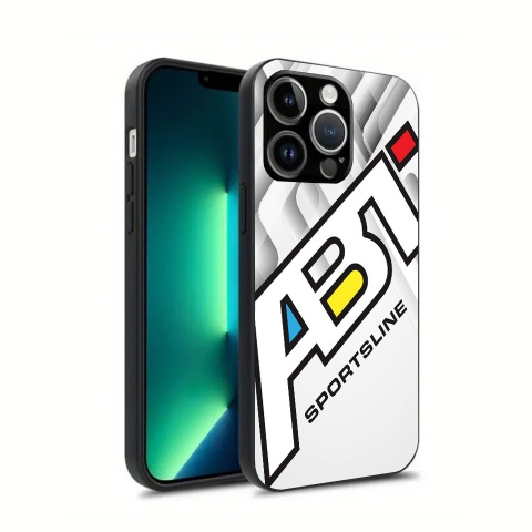 ABT Sportsline phone case white and gray with logo 041