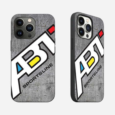 ABT gray silicone case for iPhone Sportsline with logo 042