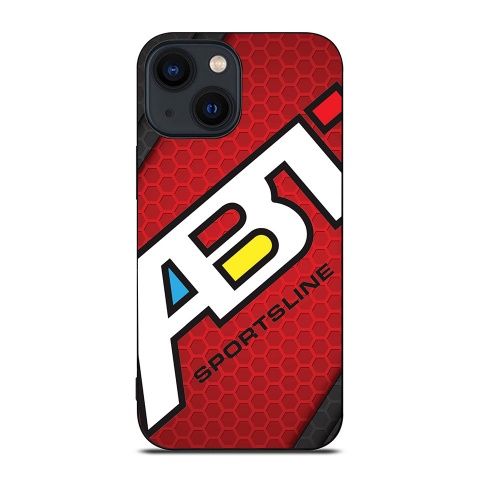 ABT iPhone case red honeycomb Sportsline with logo 043