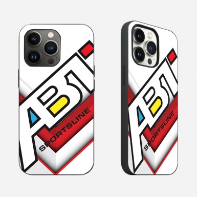 ABT Sportsline white with red phone case with logo 044