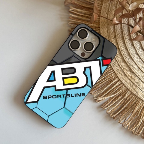 ABT Sportsline design gray blue with logo case for iPhone phone 045