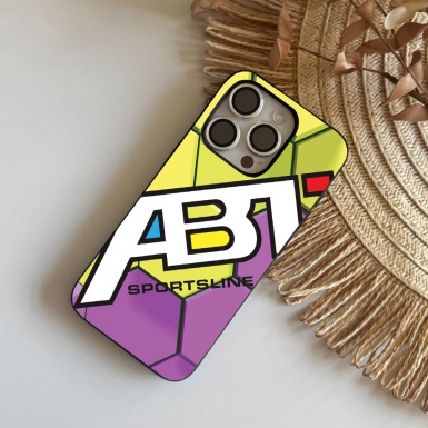 ABT Sportsline style honeycomb yellow and purple iPhone case 046