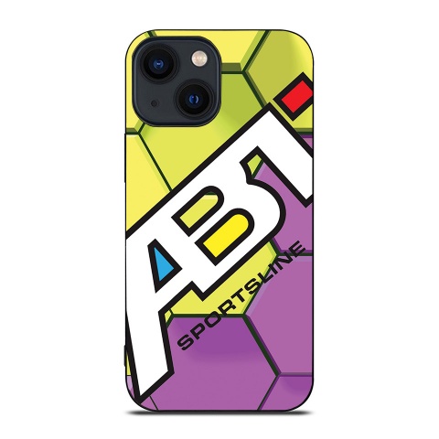 ABT Sportsline style honeycomb yellow and purple iPhone case 046