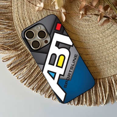ABT blue and gray iPhone case with Sportline logo 056 
