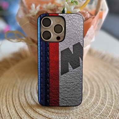 BMW silicone case for iPhone design imitation leather 001