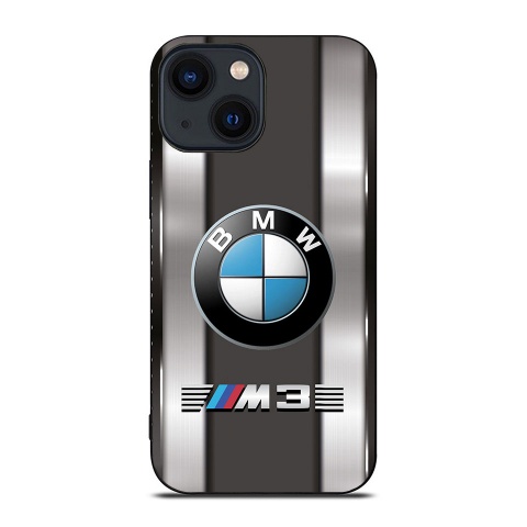 BMW M3 case for iPhone edition gray with center emblem 002