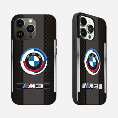 BMW M3 phone case for iPhone black with elements and logo 003