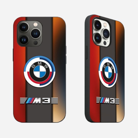 BMW M3 colorful phone case with logo 004