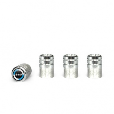 BMW Valve Caps Aluminium 4 pcs New Style Logo