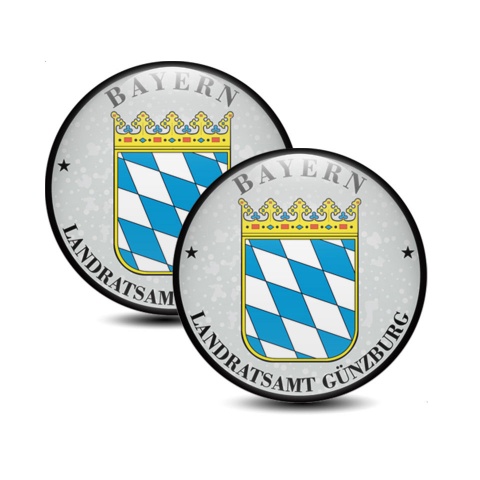 Aufkleber Günzburg Bayern fur Plakette 3D Gel Silikon