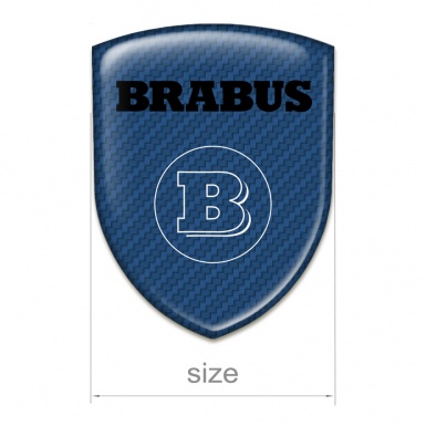 Brabus Badge Silicone Emblem Navy Carbon Edition