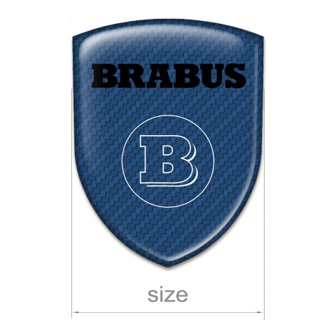 Brabus Badge Silicone Emblem Navy Carbon Edition