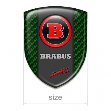 Brabus Emblem Exterior High-Quality Green Carbon 