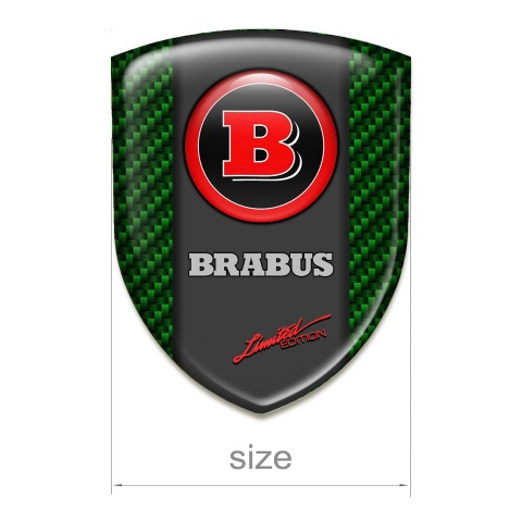 Brabus Emblem Exterior High-Quality Green Carbon 