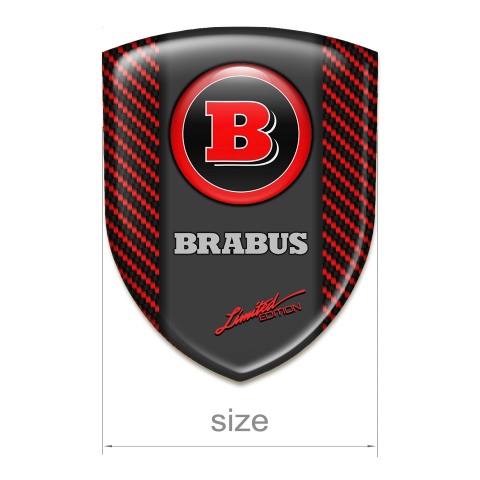 Brabus Tuning Emblem Racing Edition Red Carbon 