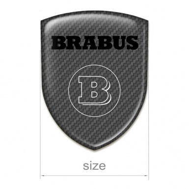 Brabus Car Interior Badge Style Gray Carbon 
