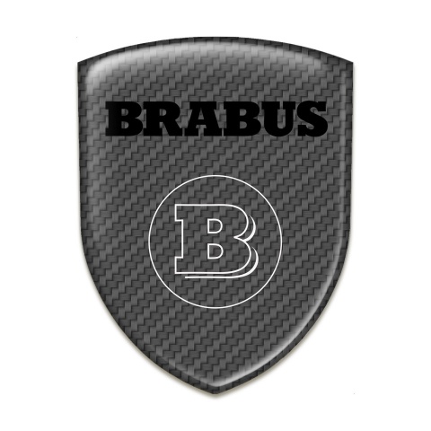Brabus Car Interior Badge Style Gray Carbon 