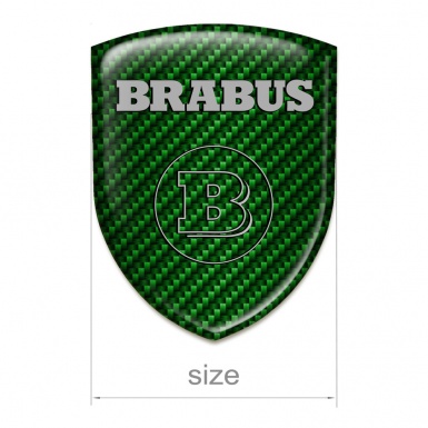 Brabus Car Interior Badge Racing Edition Green Carbon 