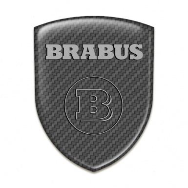 Brabus Silicone Badge High End Grey Carbon Base 