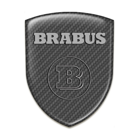 Brabus Silicone Badge High End Grey Carbon Base 