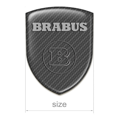 Brabus Silicone Badge High End Grey Carbon Base 