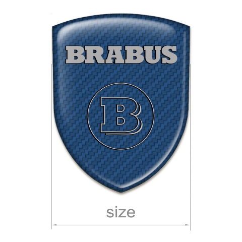 Brabus Emblem Badge Logo blue Base Edition 