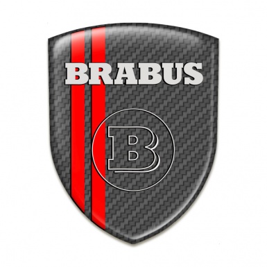 Brabus Silicone Emblem Edition Gray Base with Red lines 