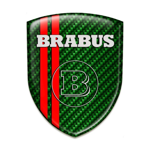 Brabus Emblem Exterior Edition Green Carbon with Red Lines