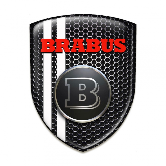 Brabus Auto Emblem High Quality Perforated Steel Design 