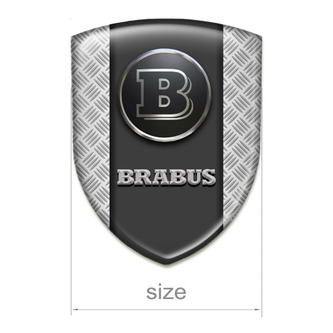 Brabus Silicone Shield Mesh base Graphite Logo Panel 