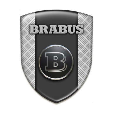 Brabus Emblem Exterior Grey Mesh Base Graphite Central Panel Design 