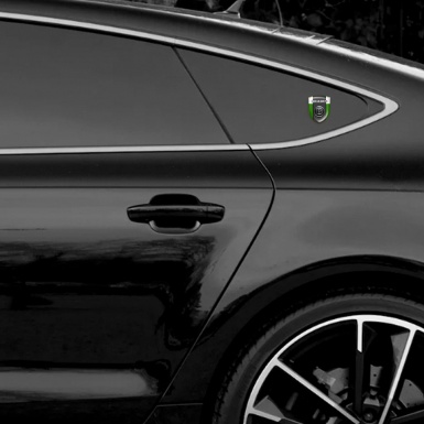 Brabus Auto Emblem Racing Edition Green White Background 