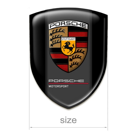 Porsche Emblem Interior Black Background Graphite Central Panel Style 