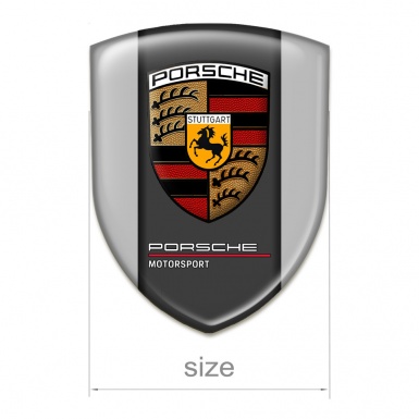 Porsche Tuning Emblem Racing Edition Grey Base Motorsport Edition