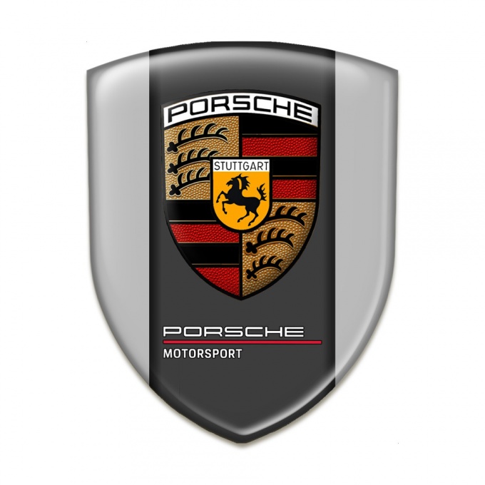 Porsche Tuning Emblem Racing Edition Grey Base Motorsport Edition
