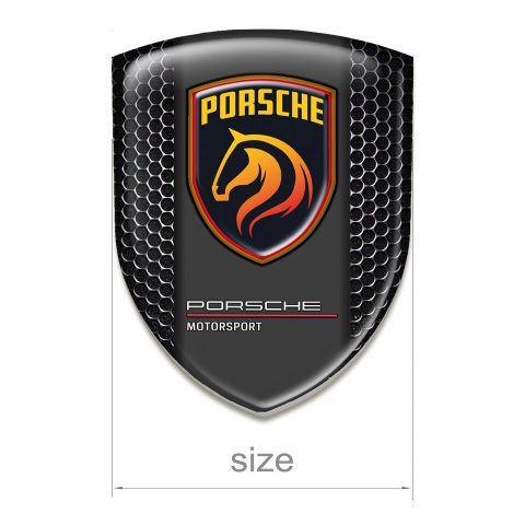 Porsche Silicone Shield Perforated Steel New Logo Design 