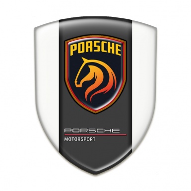 Porsche Self Adhesive Car logo Emblem White Background Version 