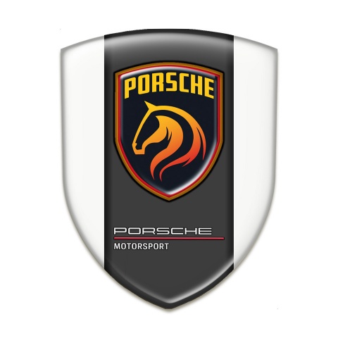 Porsche Self Adhesive Car logo Emblem White Background Version 