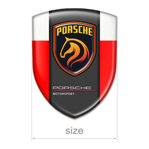 Porsche Silicone Shield Red White print Version 