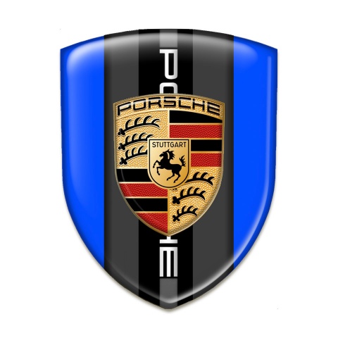 Porsche Auto Emblem High Quality Blue Background Classic Logo 