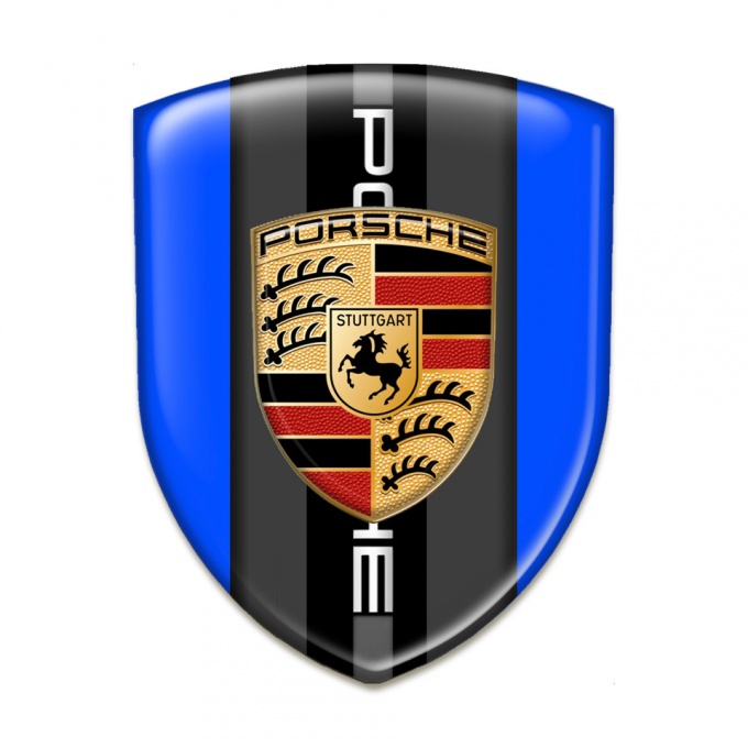 Porsche Auto Emblem High Quality Blue Background Classic Logo 