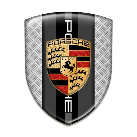 Porsche Car Interior Badge Grey Mesh Version 