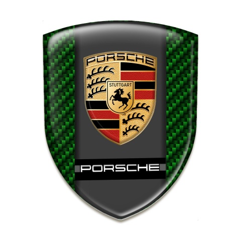Porsche Tuning Emblem Green Carbon Edition 