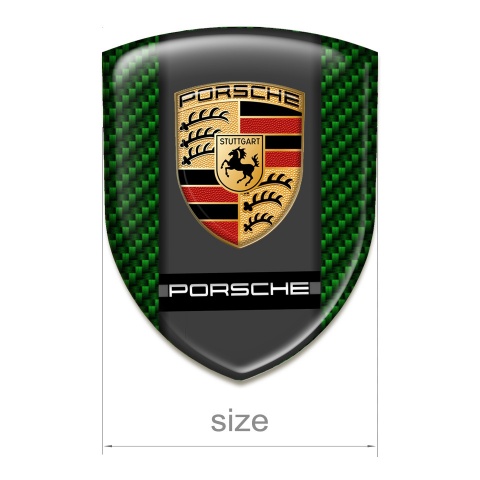 Porsche Tuning Emblem Green Carbon Edition 