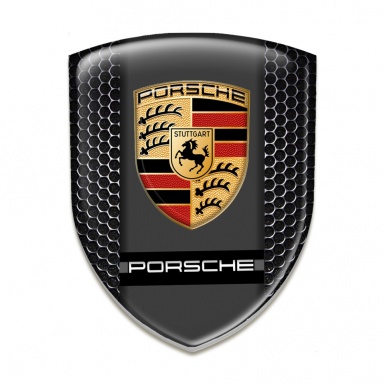 Porsche Car Interior Badge Perforated Steel  Edition 