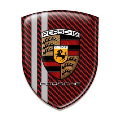 Porsche Silicone Shield Red carbon Grey Lines Edition 